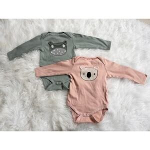 UK NEXT Animal Print One-Piece Bodysuits Bundle of 2 - 2-3 year